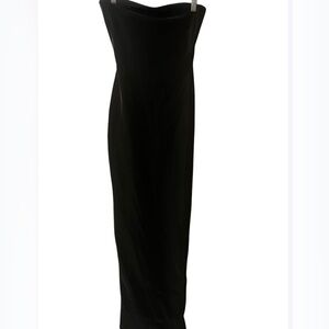 Naked wardrobe liquid suede tube maxi